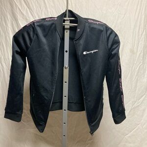 Champion size L black zip up sweatshirt